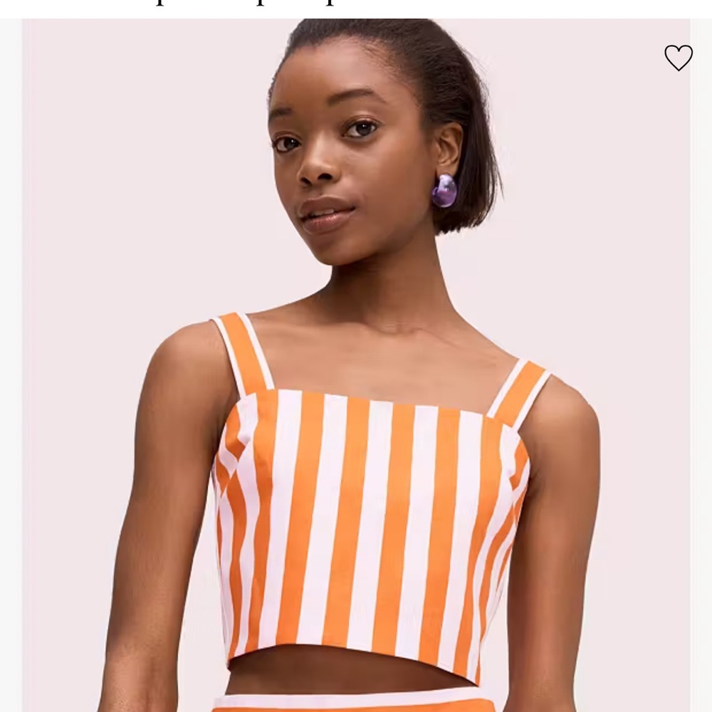 Kate spade deck strip crop top